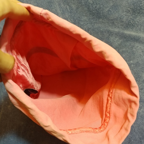 Large Pink Authority drawstring bag - Picture 3 of 4